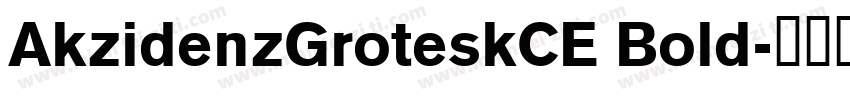 AkzidenzGroteskCE Bold字体转换